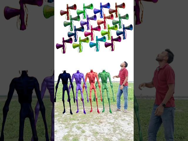 Green, red, purple & black dancing siren vs Me correct headmatching new game magical video | #viral