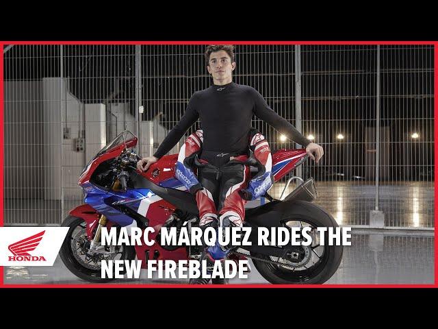 Marc Márquez rides the new 2020 CBR1000RR-R Fireblade SP