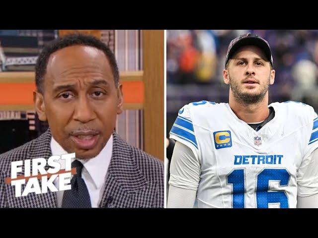 FIRST TAKE | Jared Goff are FINISHED in MVP race! - Stephen A. Smith get brutally honest on Lions QB