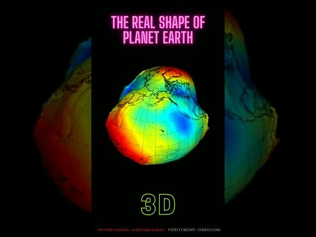 THE REAL SHAPE OF PLANET EARTH - 3D