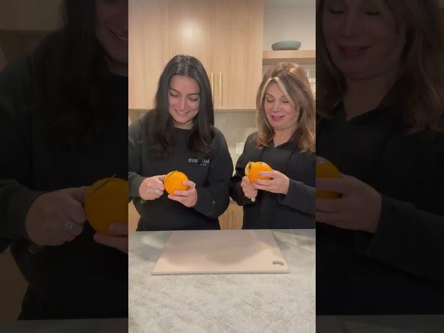 Challenging My Persian Mom to a Fruit Peeling Contest