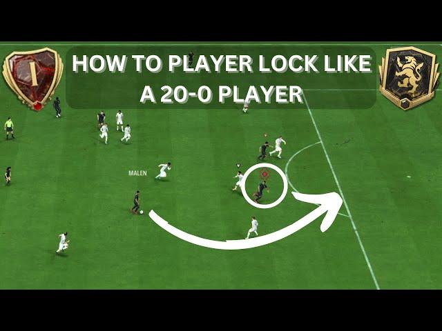 HOW TO PLAYER LOCK LIKE AN ELITE 20-0 PLAYER! FC24 PLAYER LOCK TUTORIAL!