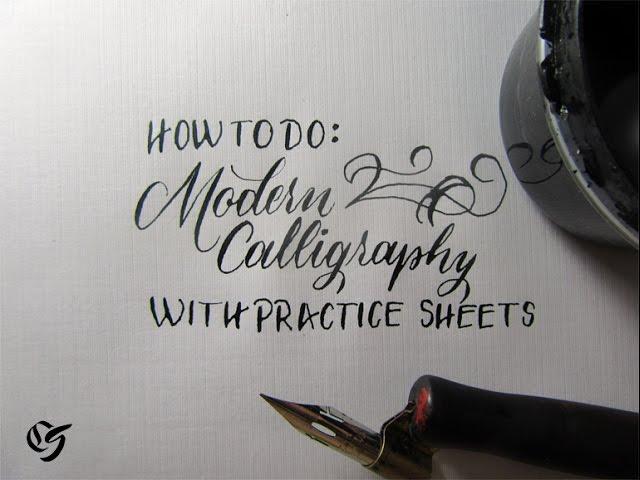 How to Learn Modern Calligraphy Tutorial (For Beginners)