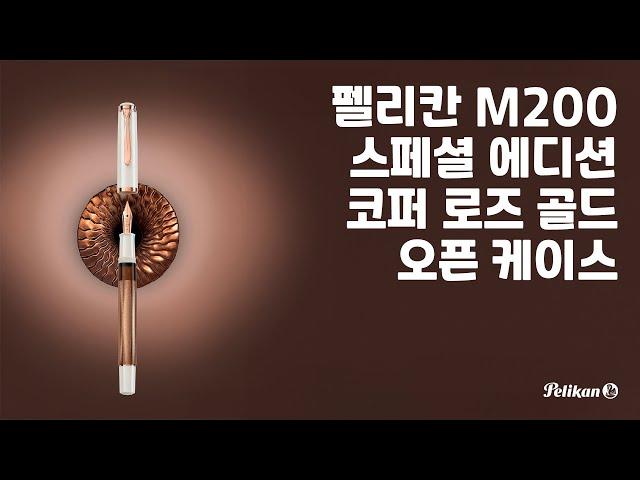 펠리칸 M200 코퍼 로즈 골드 오픈 케이스 #펠리칸 #만년필