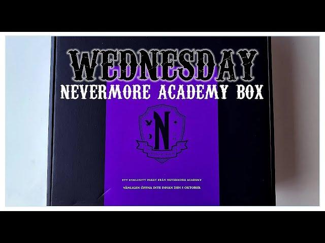 Wednesday Netflix  Nevermore Academy Box Unboxing