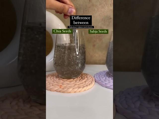 Difference between chia seeds and sabja seeds | chia seeds Vs sabja seeds