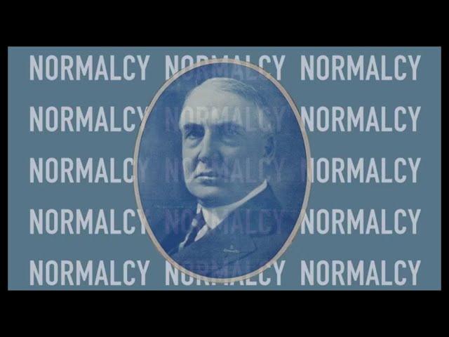 Decision 1920: A Return to Normalcy