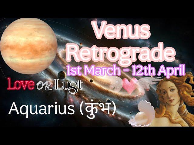  Aquarius (कुंभ) | Venus Retrograde  | Tarot Card Reading 🃏 | In Hindi