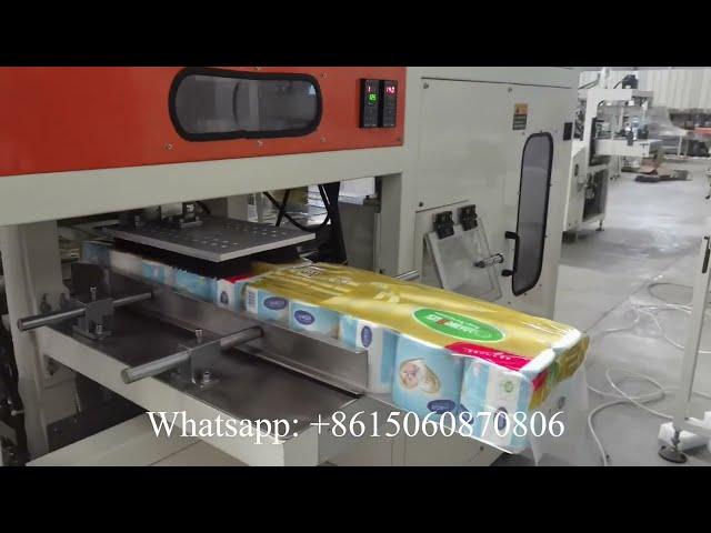 Low cost bath tissue paper wrapping machine small toilet roll paper packaging machine