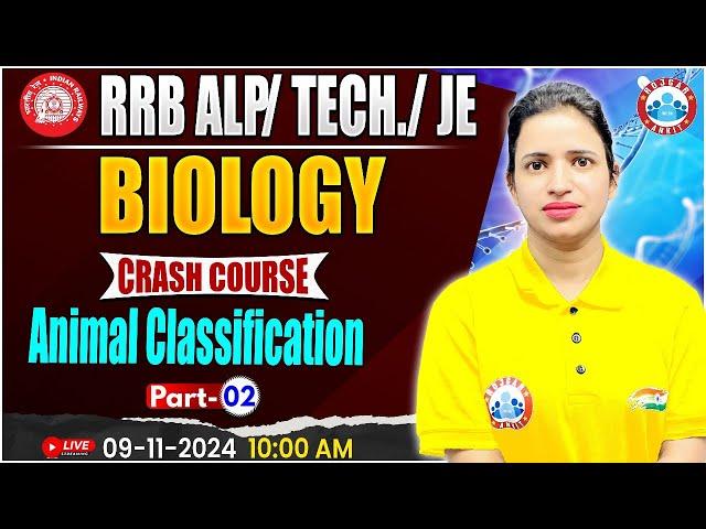 RRB ALP, Technician Science Class | RRB JE Science, Animal Classification, Biology For Railway Exams