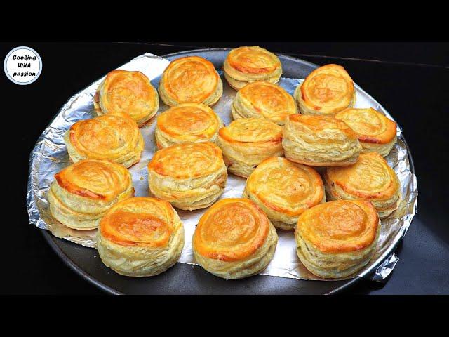 Chicken Patties Pakistani Bakery Style Recipe at home by Cooking With Passion,  puff Pastry patties