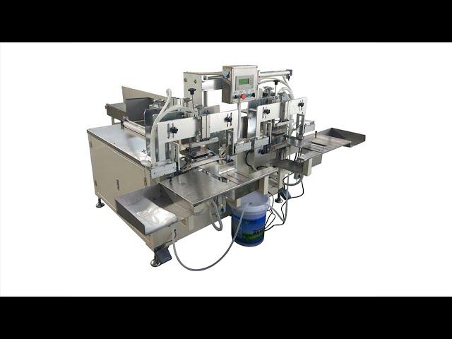 Semi automatic two heads napkin tissue paper packing machine