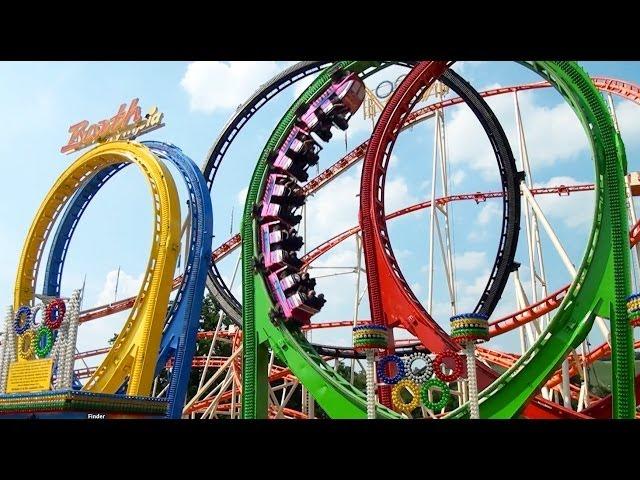 Olympia Looping POV Largest Most INTENSE Traveling Roller Coaster Ever Built