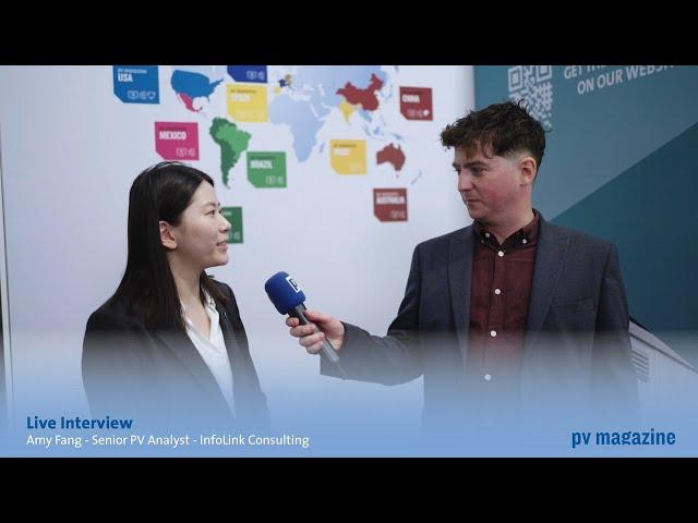 Intersolar2024 - Interview with Amy Fang, Senior PV analyst for InfoLink Consulting