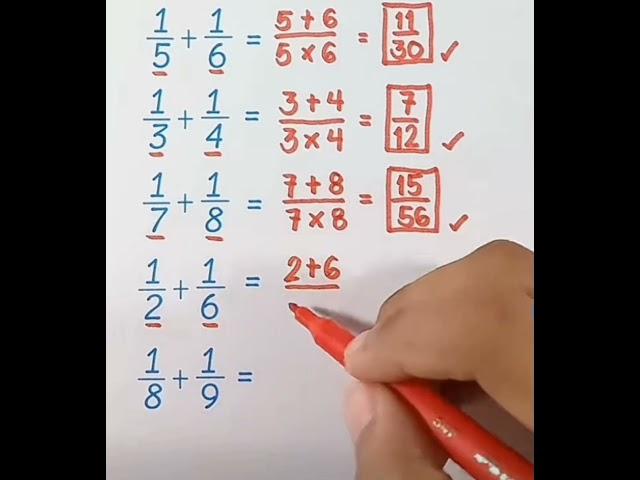 Fast fraction trick #maths #education #shorts #trending #tricks #world #new #humanity #jai#trending