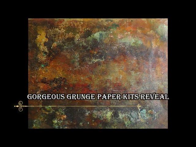 Gorgeous Grunge Paper Kits Reveal - With Kory - The Art Archaeologist