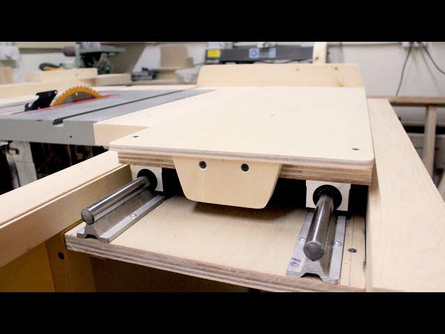 Sliding Table For The Table Saw  DIY WoodWorking For Aug16