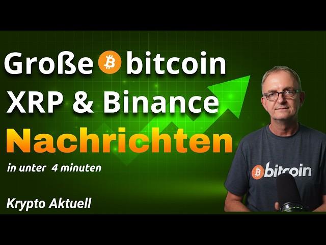 XRP & Bitcoin Krypto Nachrichten. BTC, Binance, XRP Krypto News Heute!