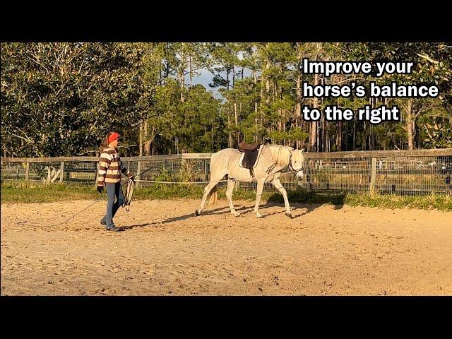 Improve your horse's balance when tracking right