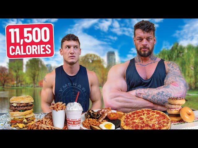 I ate his 11,500 CALORIE Bulking Diet! Ft. World’s Biggest Bodybuilder