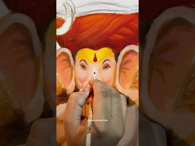 Live painting at parel cha Raja #painting #ganpati #ganpatibappamorya #art #livepainting