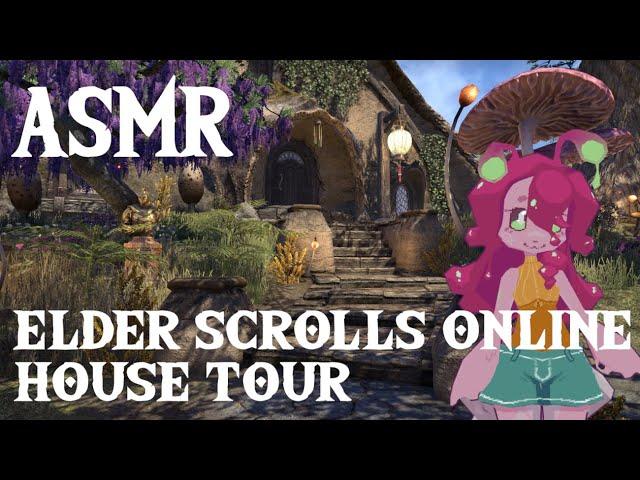 [ASMR] ESO House Tour - Ald Velothi Harbor House (soft spoken, rain sounds, ambient gameplay noises)