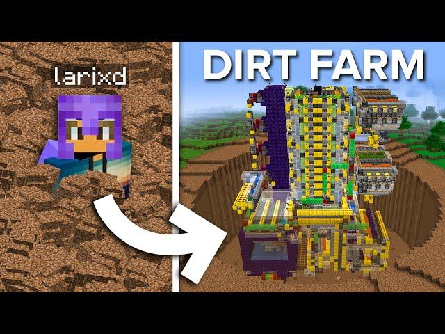 We Built a Truly Infinite Dirt Farm in Minecraft