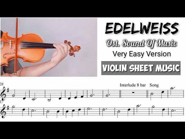 [Free Sheet] Edelweiss - Sound Of Music [Violin Sheet Music]