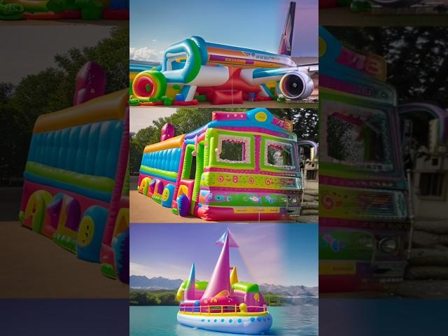 truck and plane wala gubbara  #viralshorts #amazing #new #shots #jcb #tractor #train #balloon #fun