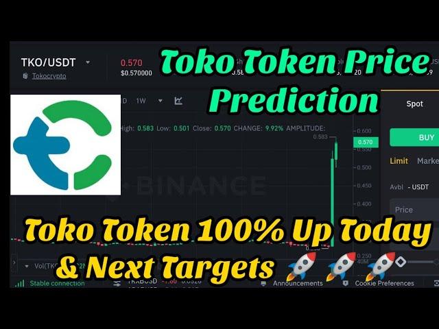 Toko token price prediction | tko token price prediction | tokocrypto price prediction