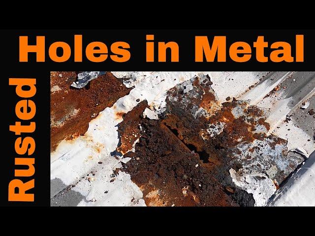 How to Repair Rusted Holes in a Leaking Metal Roof - Extreme situation