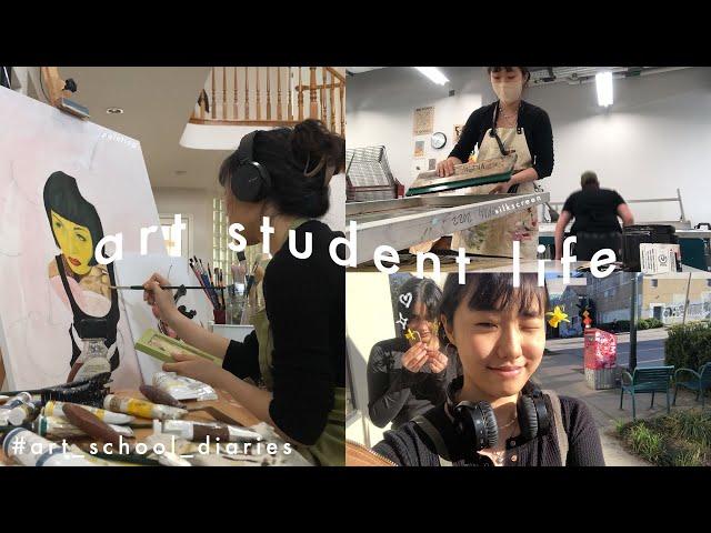 art student life  creative companionship and art journey || art school diaries