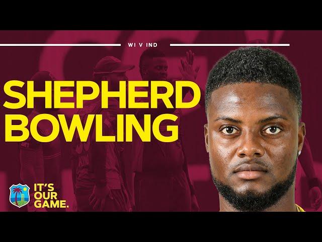 Career Best Bowling | Romario Shepherd Takes 3 Wickets against India | West Indies v India | 2nd ODI