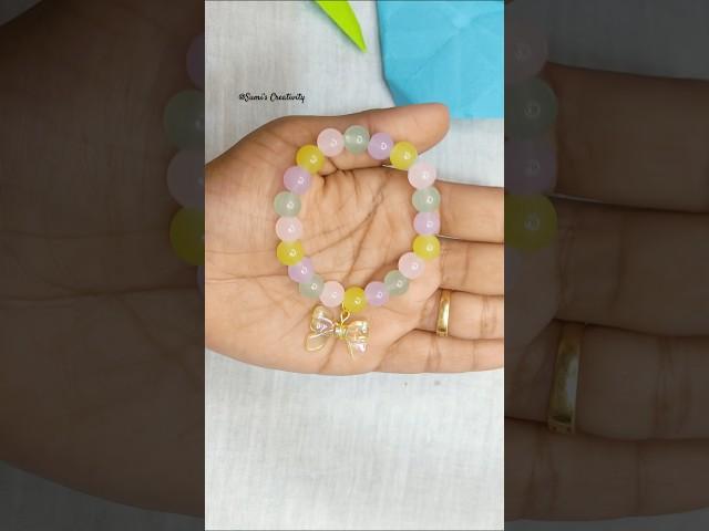 Beads Bracelet Making🩵  #braceletmaking #beadsbracelet #bracelet #yt #shortsfeed #handmade #diy