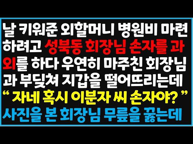 (신청사연) 날 키워준 외할머니 병원비 마련하려고 성북동 회장님 손자를 과외를 하다 우연히 마주친 회장님과 부딪쳐 지갑을 떨어뜨리는데.. [신청사연][사이다썰][사연라디오]