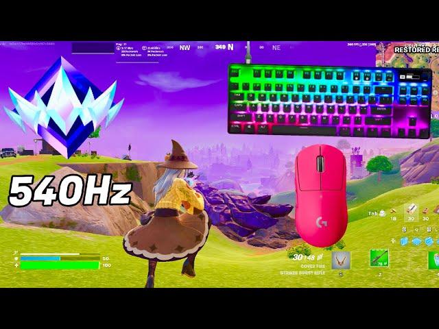 SteelSeries Apex Pro TKL ASMR  Solo Gameplay  Satisfying Keyboard Fortnite 360 FPS 4K