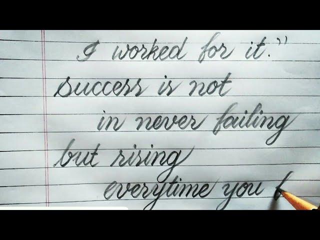 Improve your handwriting | handwriting tips | cursive | handwriting | Rua sign writing