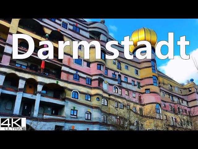 Driving in Darmstadt Germany 4K 60fps Drive Tour | Germany Virtual Driving Tour 2022