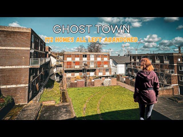 LONDON GHOST TOWN with 172 HOMES all left ABANDONED