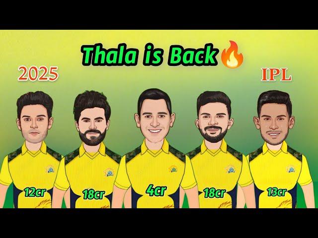 Thala is Back | 2025 CSK Retention Trolls | Dhoni 4cr