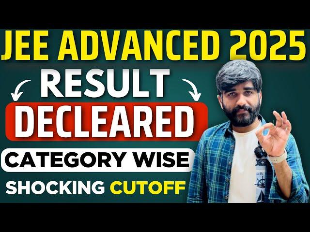 JEE Advanced 2025 Result OUT | Cut Off JEE ADVANCED 2025 | JEE Advanced 2025 Marks vs Rank #iit