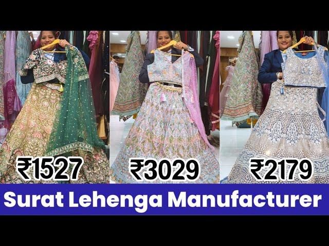 Surat Lehengas at Affordable Rates from Surat Wholesale Market, Ajit Zone Surat, Saree Available.