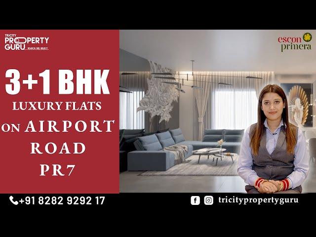 Escon Primera Luxury 3+1 BHK Flats In Mohali For Sale, Near Airport Road (Best In Chandigarh)