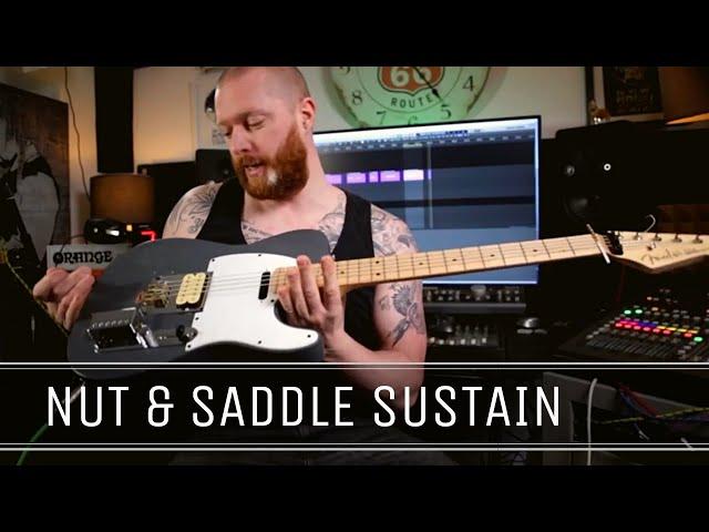 Guitar saddle and nut sustain test