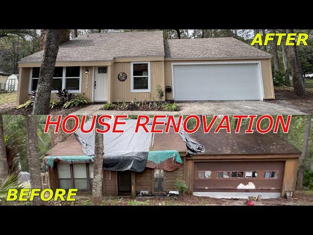 60 DAYS RENOVATING AN ABANDONED HOUSE  From START to FINISH (2 months in 5 Minutes )