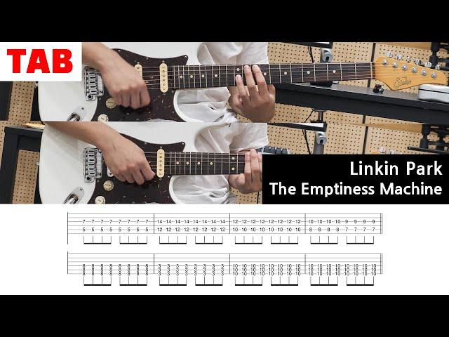 [Linkin Park] The Emptiness Machine - Guitar Tab | Lesson | Cover | Tutorial 초보 일렉기타 곡 추천, 타브악보