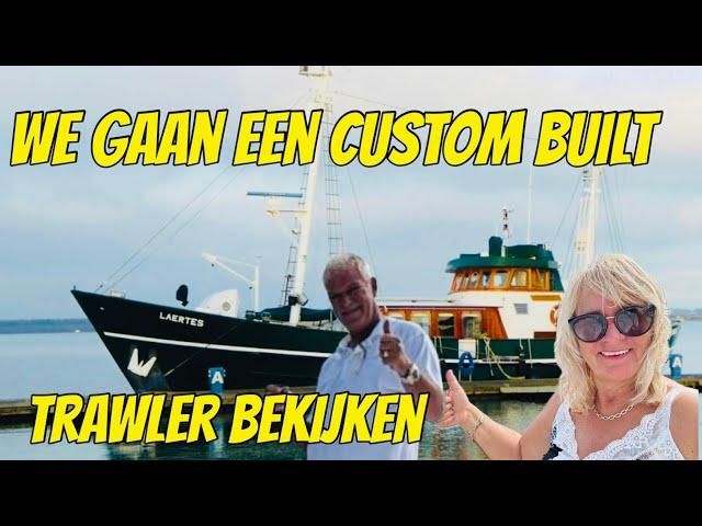 VIEW DUTCH CUSTOM BUILT TRAWLER YACHT IN SNEEK EP 344 (sailing vlog)