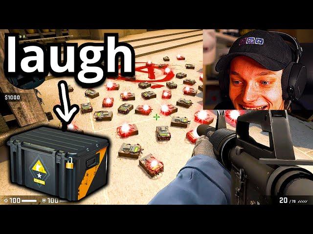 1 LAUGH = 1 WEAPON CASE