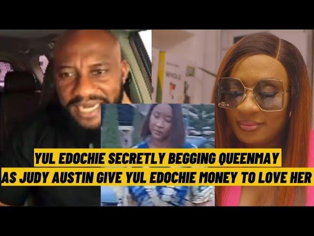 Yul Edochie secretly begging Queenmay Edochie as judy austin b3g yul Edochie with money