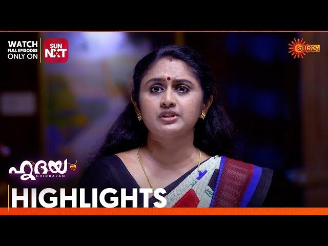 Hridhayam - Highlights of the day | 10 March 2025 | Surya TV